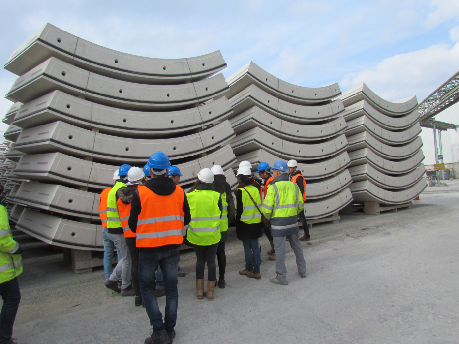 Taille des piles de voussoirs. Chaque pile représente 1 anneau
