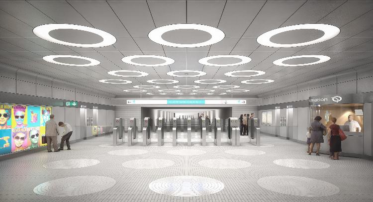 Vue de la future zone d'accueil