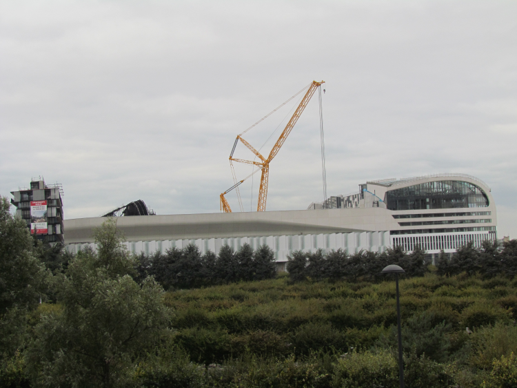 Stade de Nanterre Arena vue de la Défense