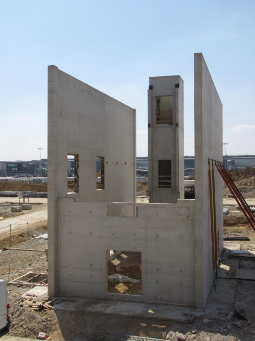 Plateforme - Cage d'ascenceur terminée